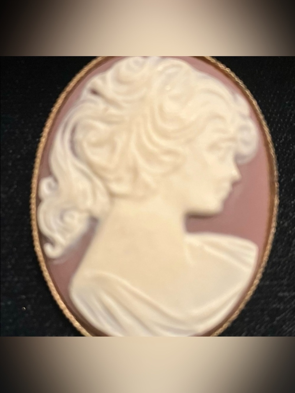Vintage Cameo Victorian Brooch